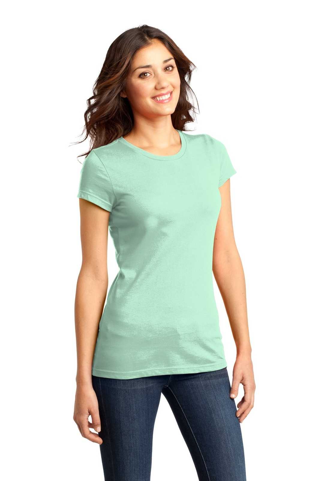 District DT6001 Women&#39;s Fitted Very Important Tee - Mint - HIT a Double - 4