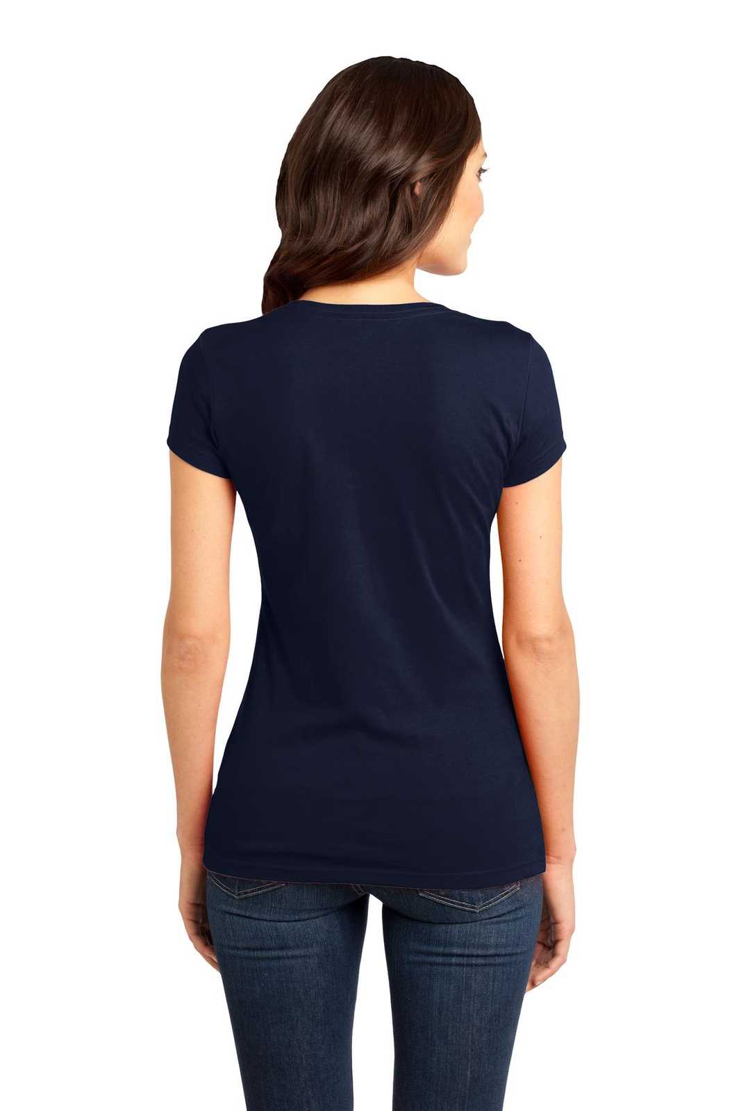 District DT6001 Women's Fitted Very Important Tee - New Navy - HIT a Double - 1