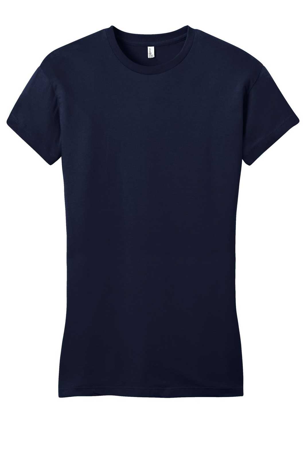 District DT6001 Women&#39;s Fitted Very Important Tee - New Navy - HIT a Double - 5