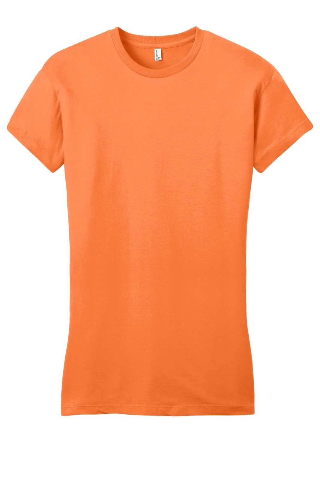 District DT6001 Women&#39;s Fitted Very Important Tee - Orange - HIT a Double - 5