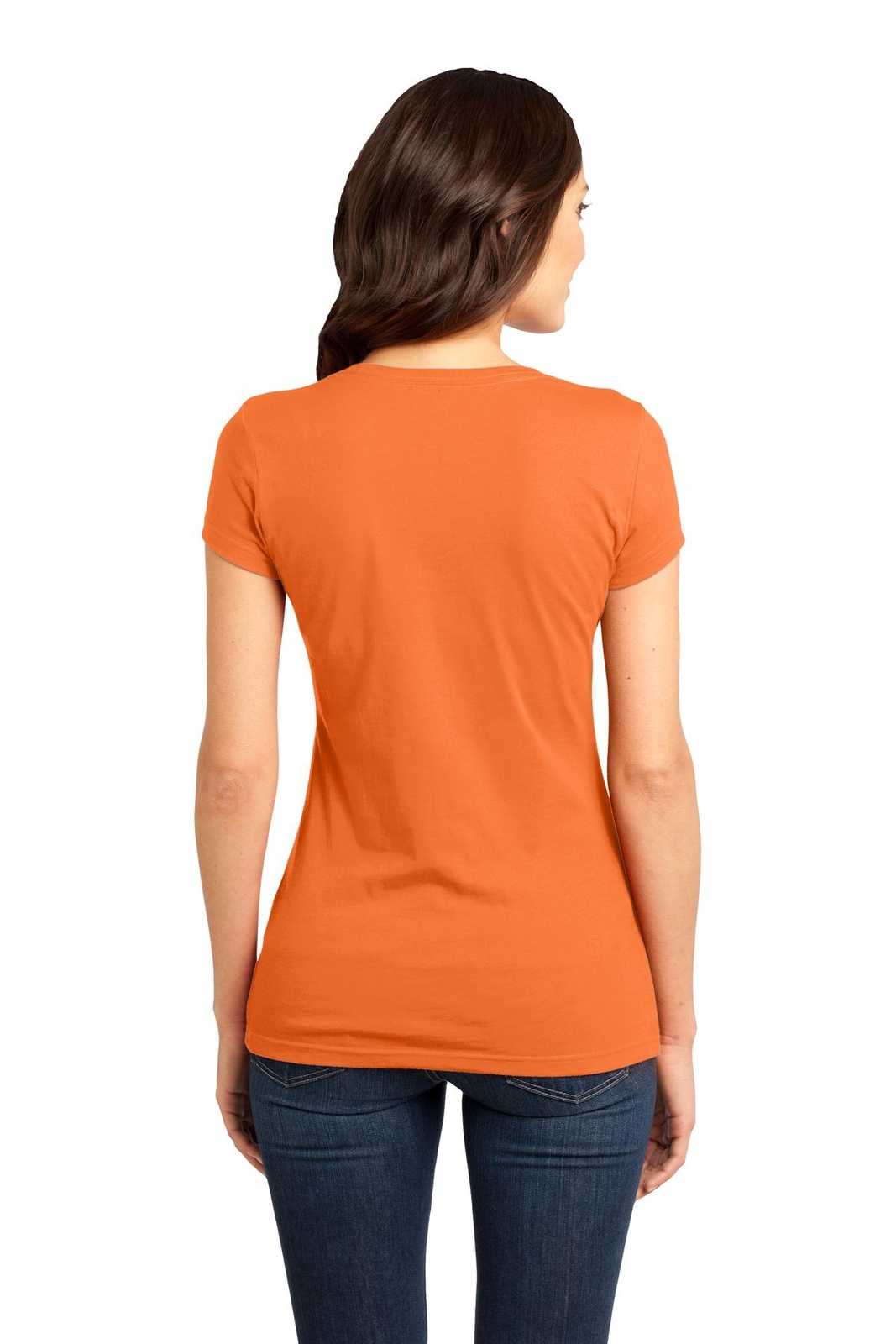 District DT6001 Women's Fitted Very Important Tee - Orange - HIT a Double - 1