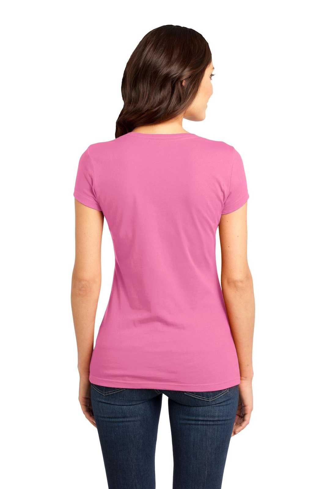 District DT6001 Women&#39;s Fitted Very Important Tee - True Pink - HIT a Double - 2