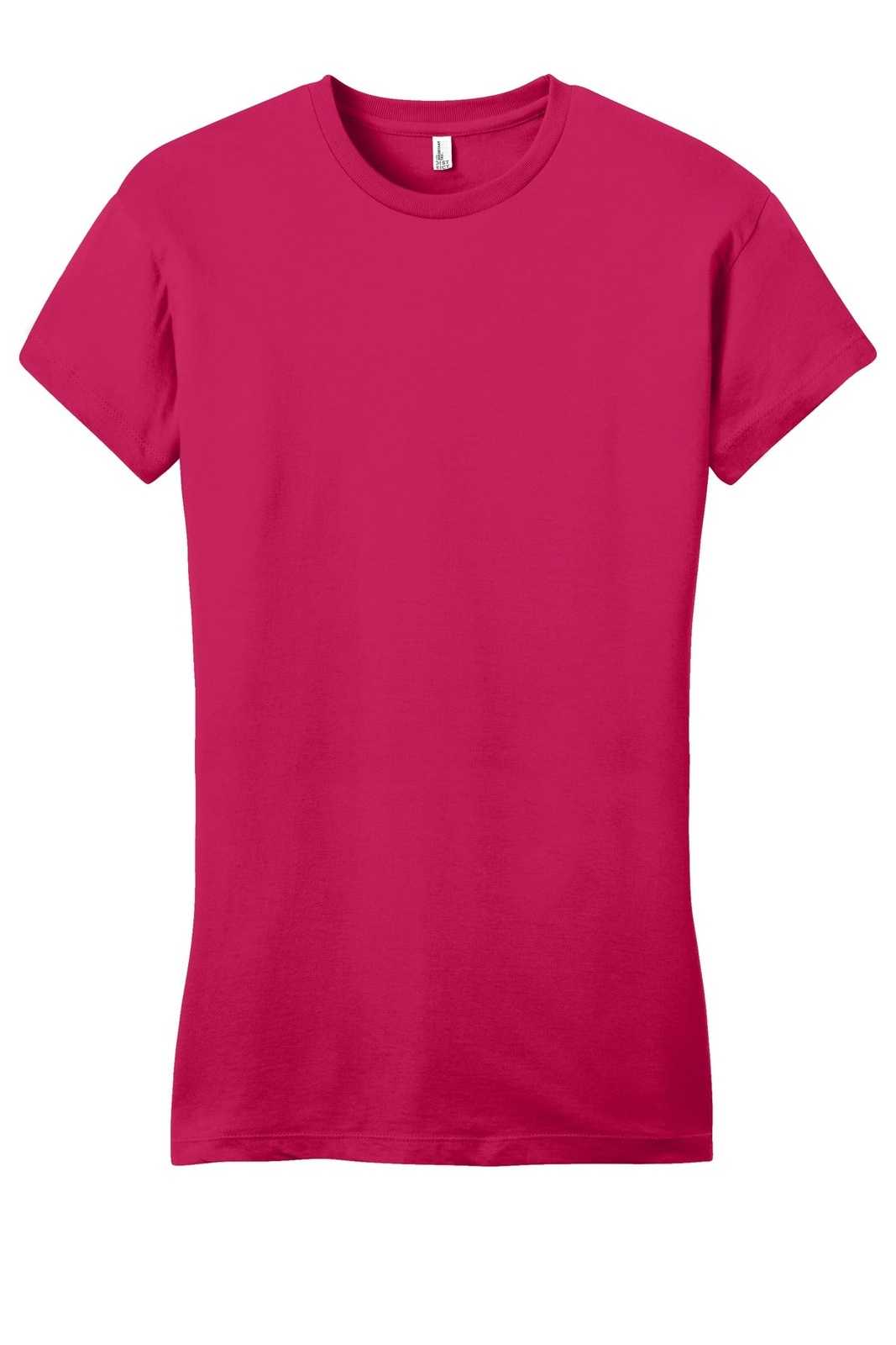 District DT6001 Women&#39;s Fitted Very Important Tee - Watermelon - HIT a Double - 5
