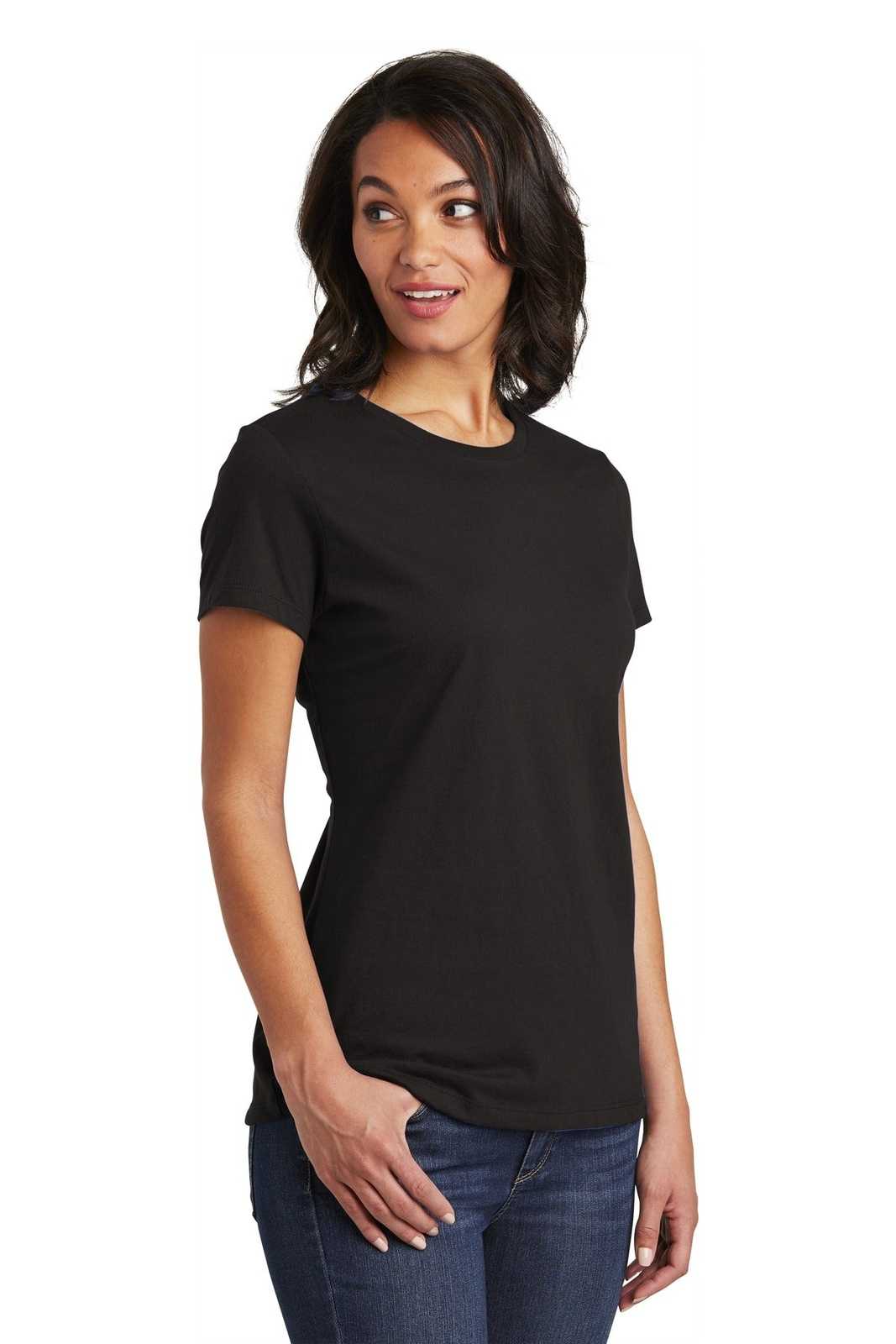 District DT6002 Women&#39;s Very Important Tee - Black - HIT a Double - 4