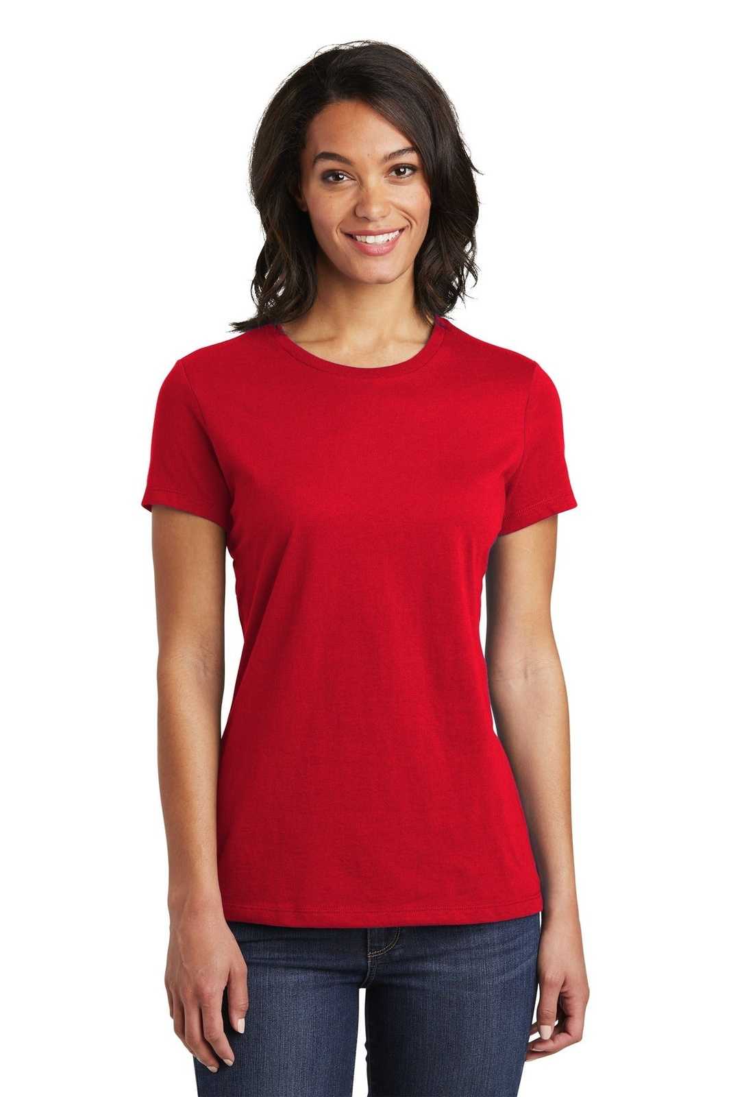 District DT6002 Women&#39;s Very Important Tee - Classic Red - HIT a Double - 1