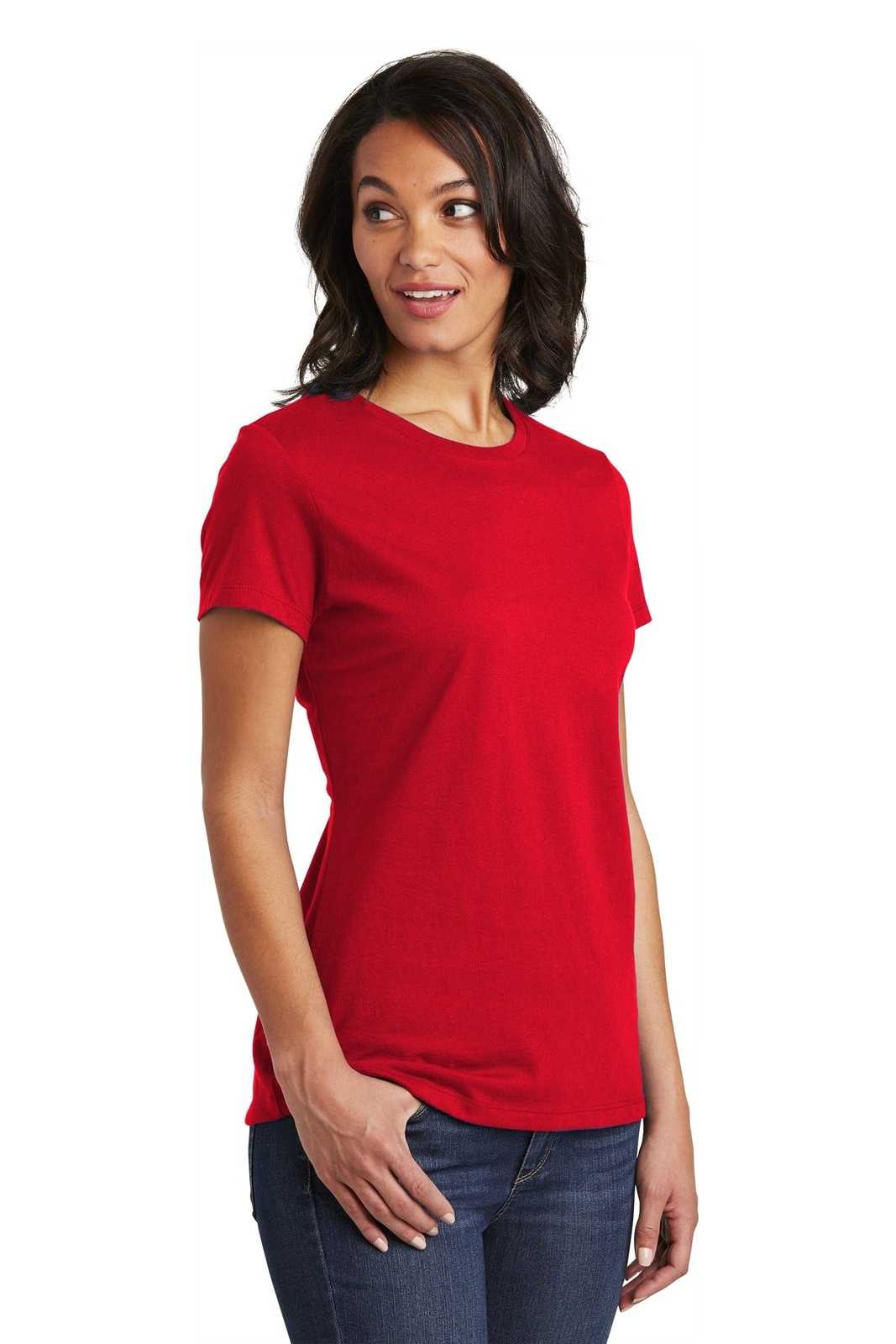 District DT6002 Women&#39;s Very Important Tee - Classic Red - HIT a Double - 4