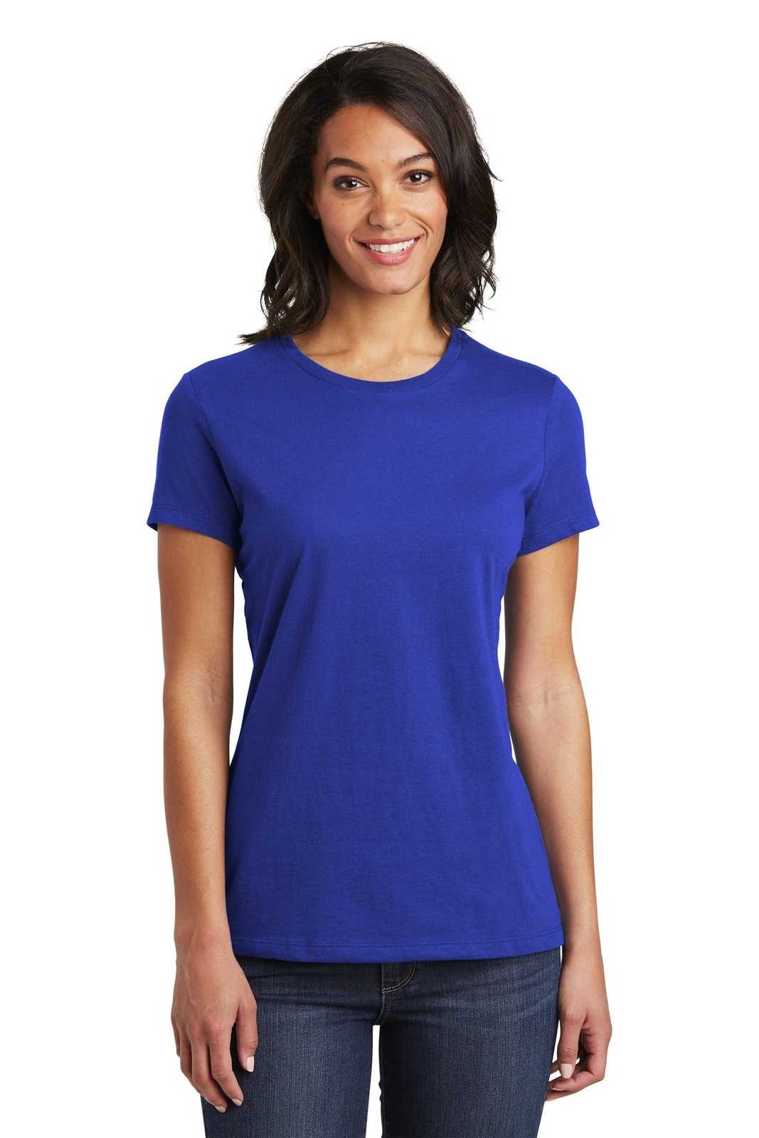 District DT6002 Women&#39;s Very Important Tee - Deep Royal - HIT a Double - 1