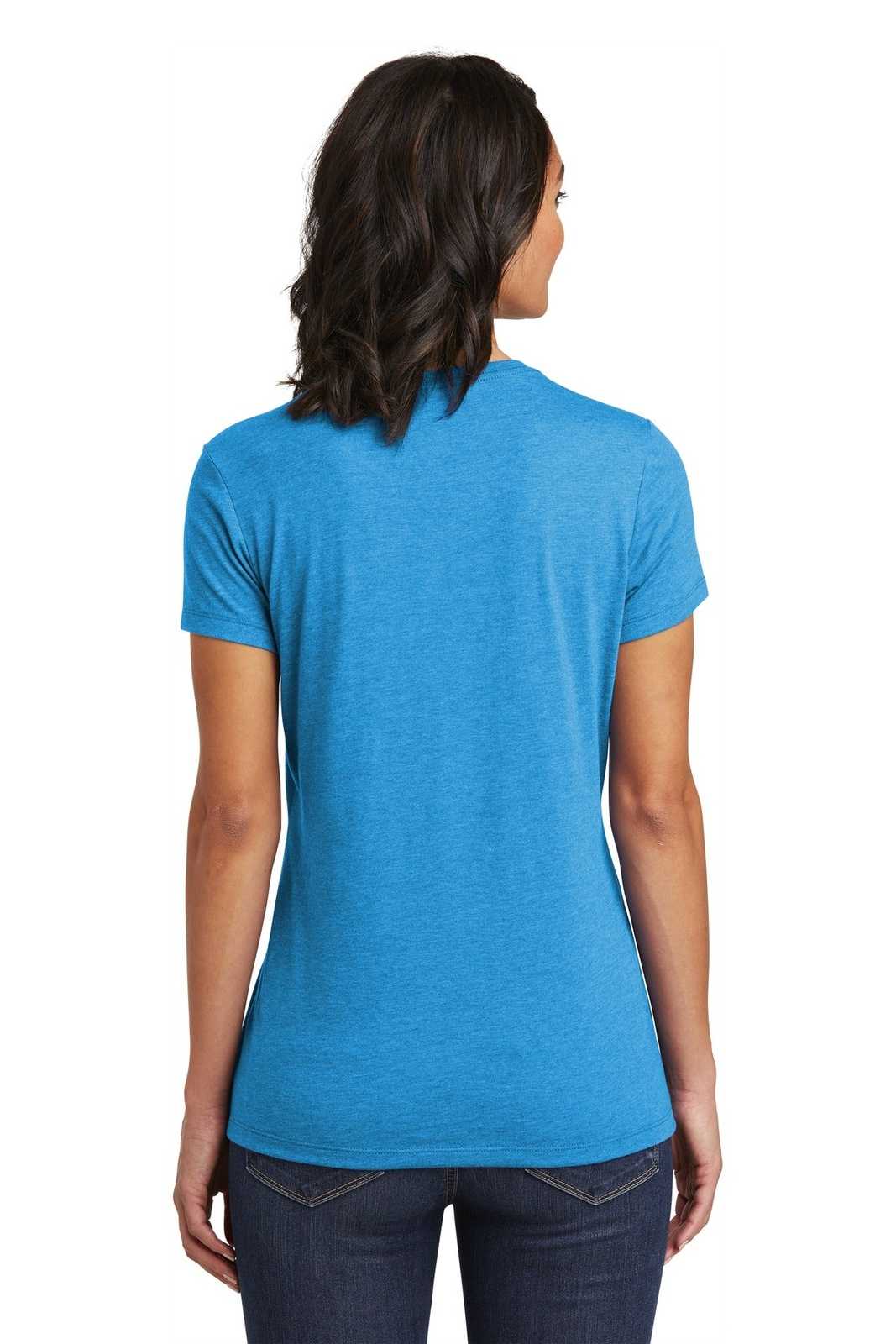 District DT6002 Women&#39;s Very Important Tee - Heathered Bright Turquoise - HIT a Double - 2