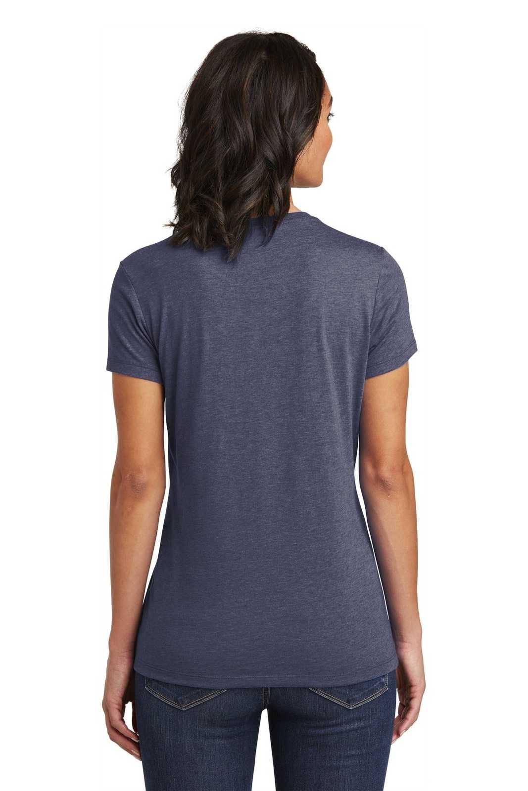 District DT6002 Women's Very Important Tee - Heathered Navy - HIT a Double - 1