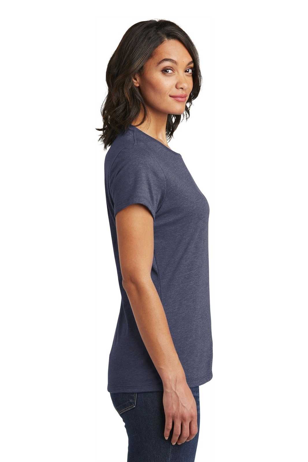District DT6002 Women&#39;s Very Important Tee - Heathered Navy - HIT a Double - 3