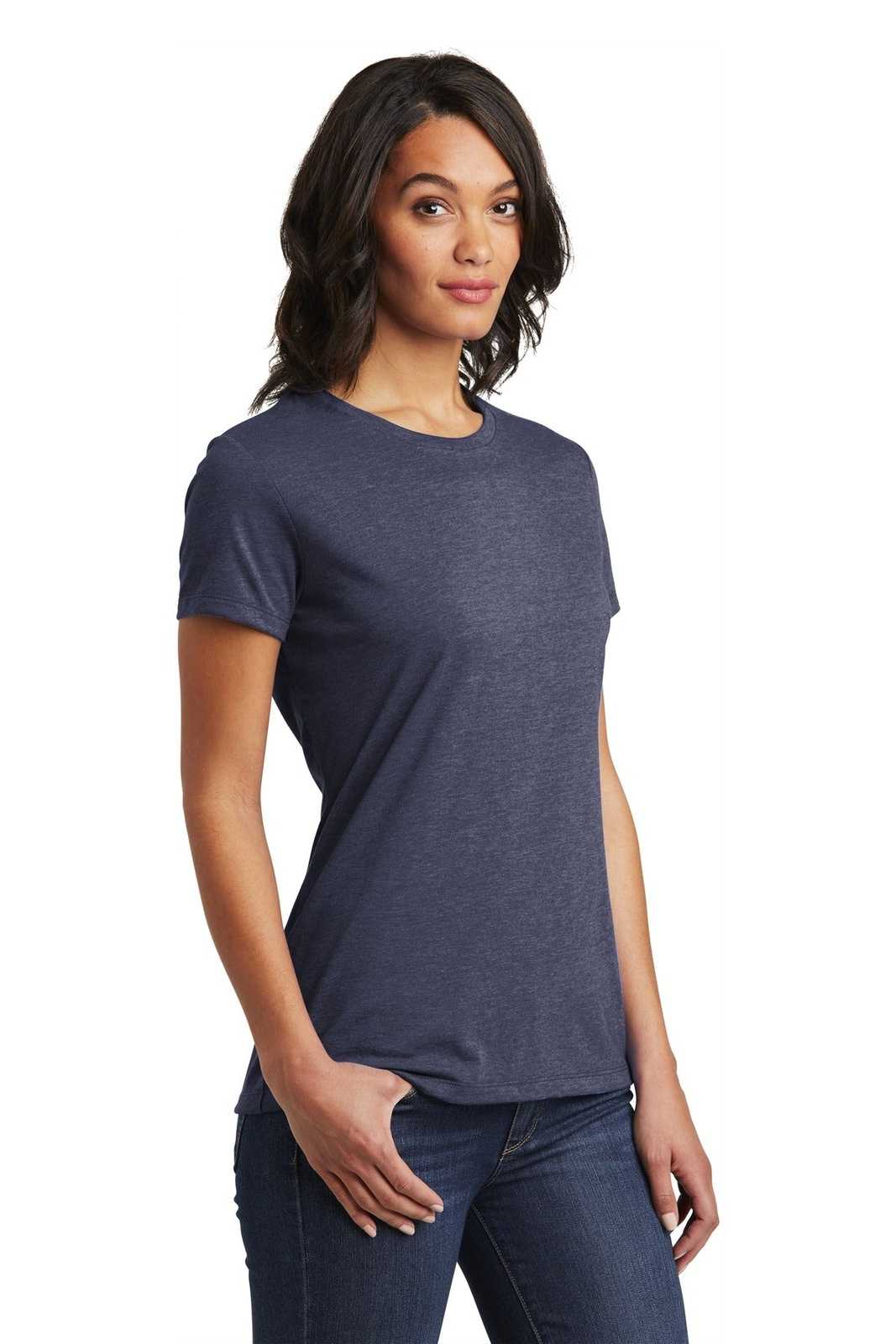 District DT6002 Women&#39;s Very Important Tee - Heathered Navy - HIT a Double - 4