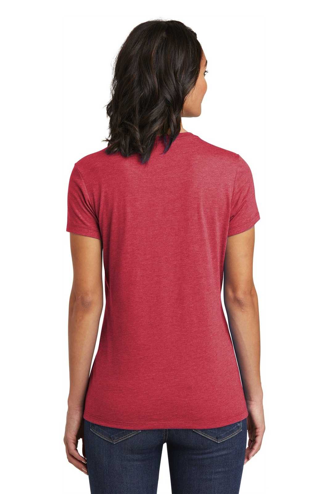 District DT6002 Women's Very Important Tee - Heathered Red - HIT a Double - 1