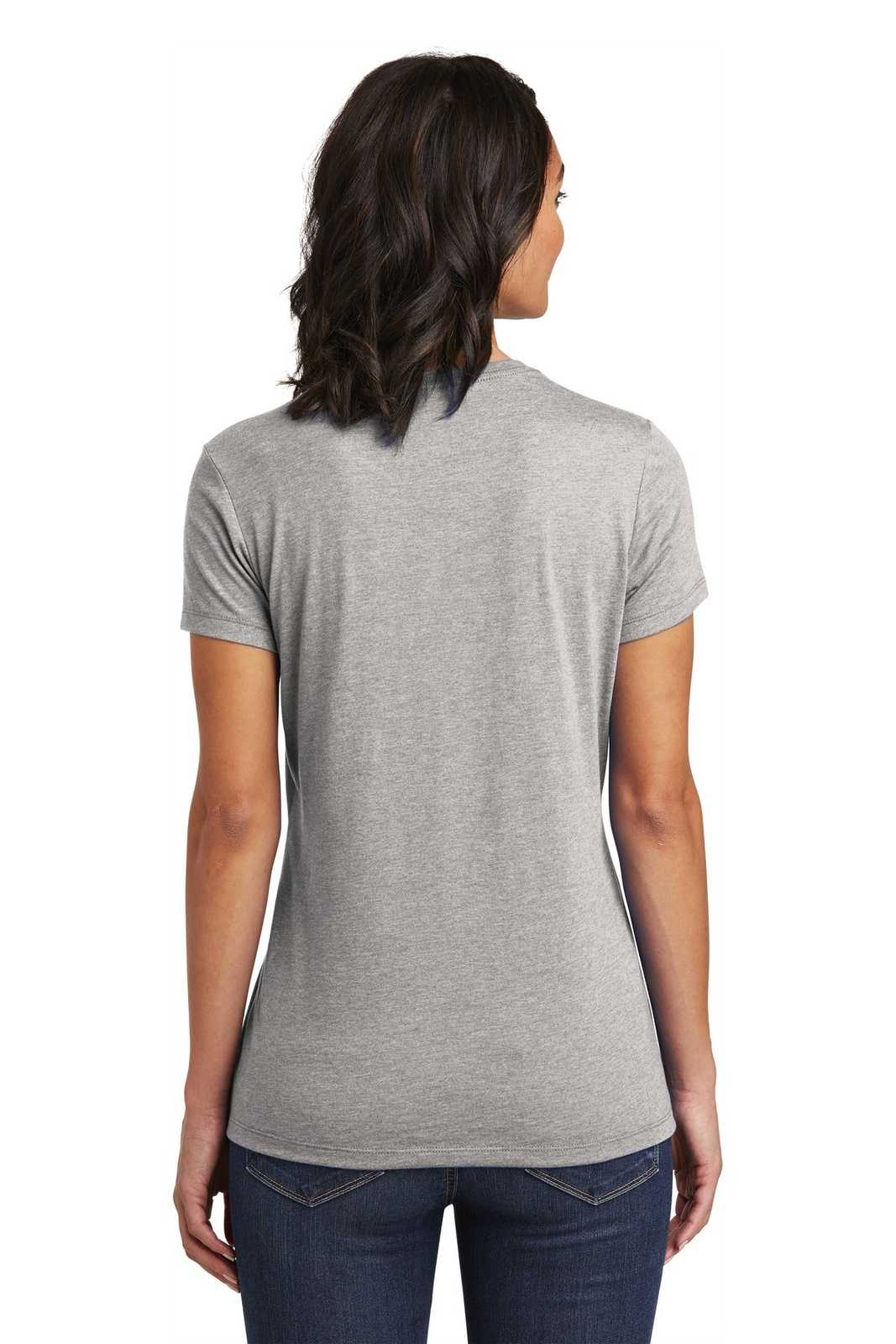 District DT6002 Women's Very Important Tee - Light Heather Gray - HIT a Double - 1
