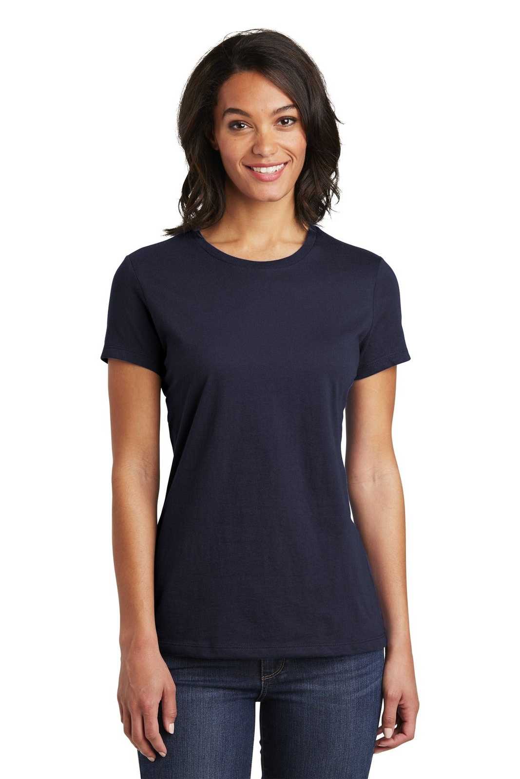 District DT6002 Women's Very Important Tee - New Navy - HIT a Double - 1