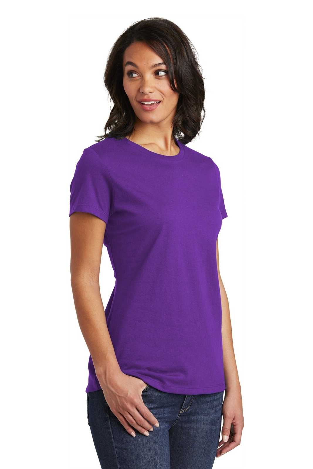 District DT6002 Women&#39;s Very Important Tee - Purple - HIT a Double - 4