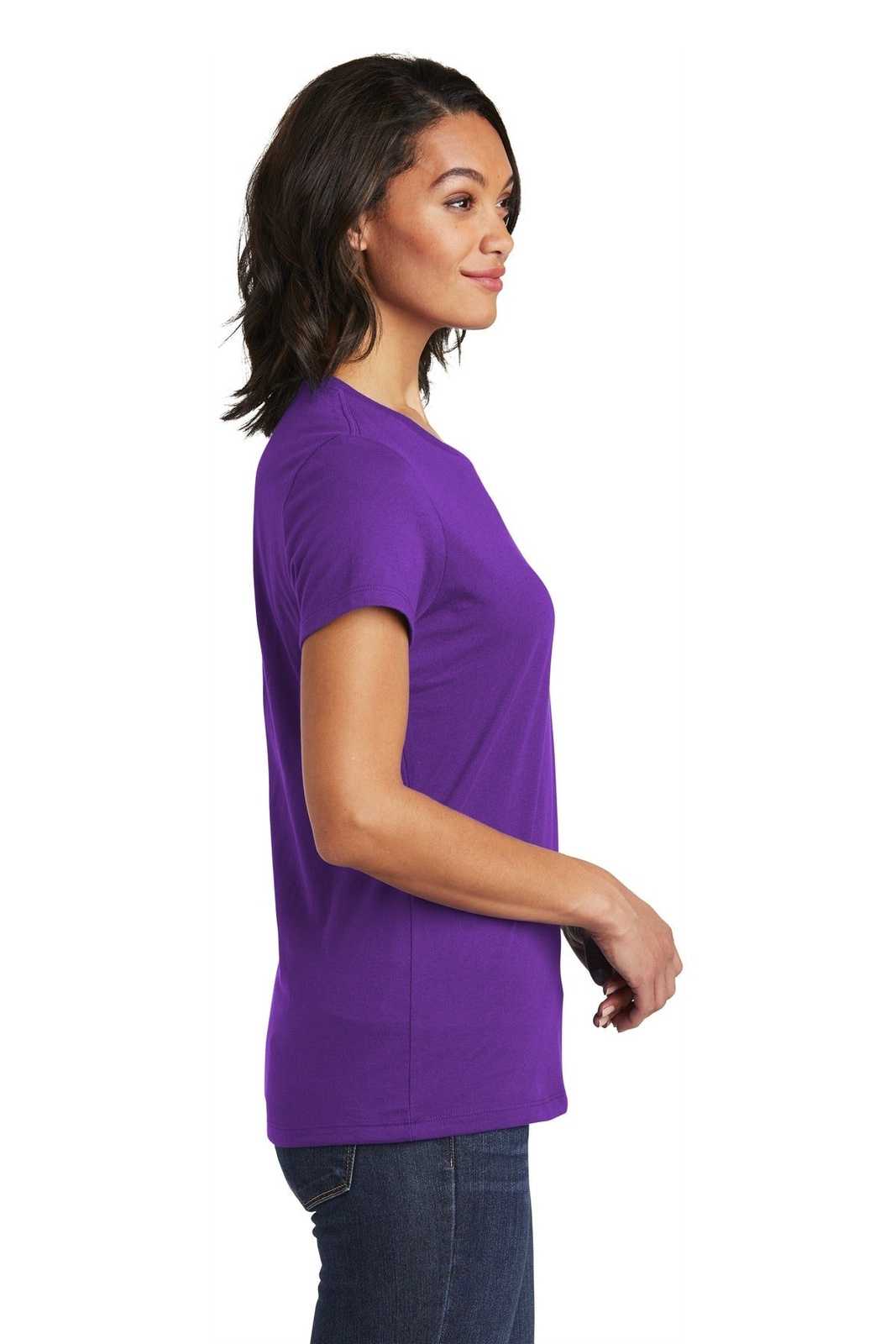 District DT6002 Women&#39;s Very Important Tee - Purple - HIT a Double - 3