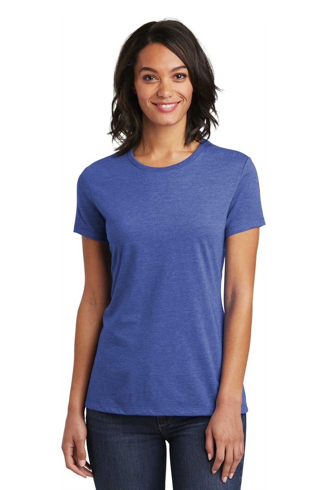 District DT6002 Women&#39;s Very Important Tee - Royal Frost - HIT a Double - 1