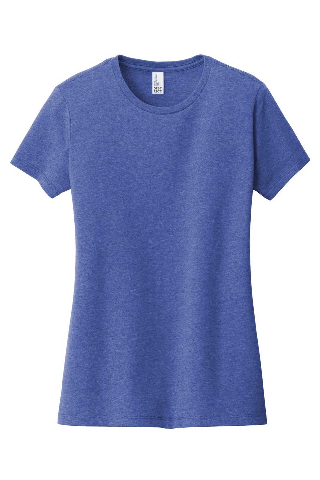 District DT6002 Women&#39;s Very Important Tee - Royal Frost - HIT a Double - 5