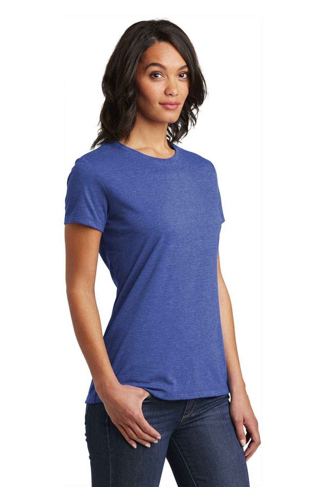 District DT6002 Women&#39;s Very Important Tee - Royal Frost - HIT a Double - 4