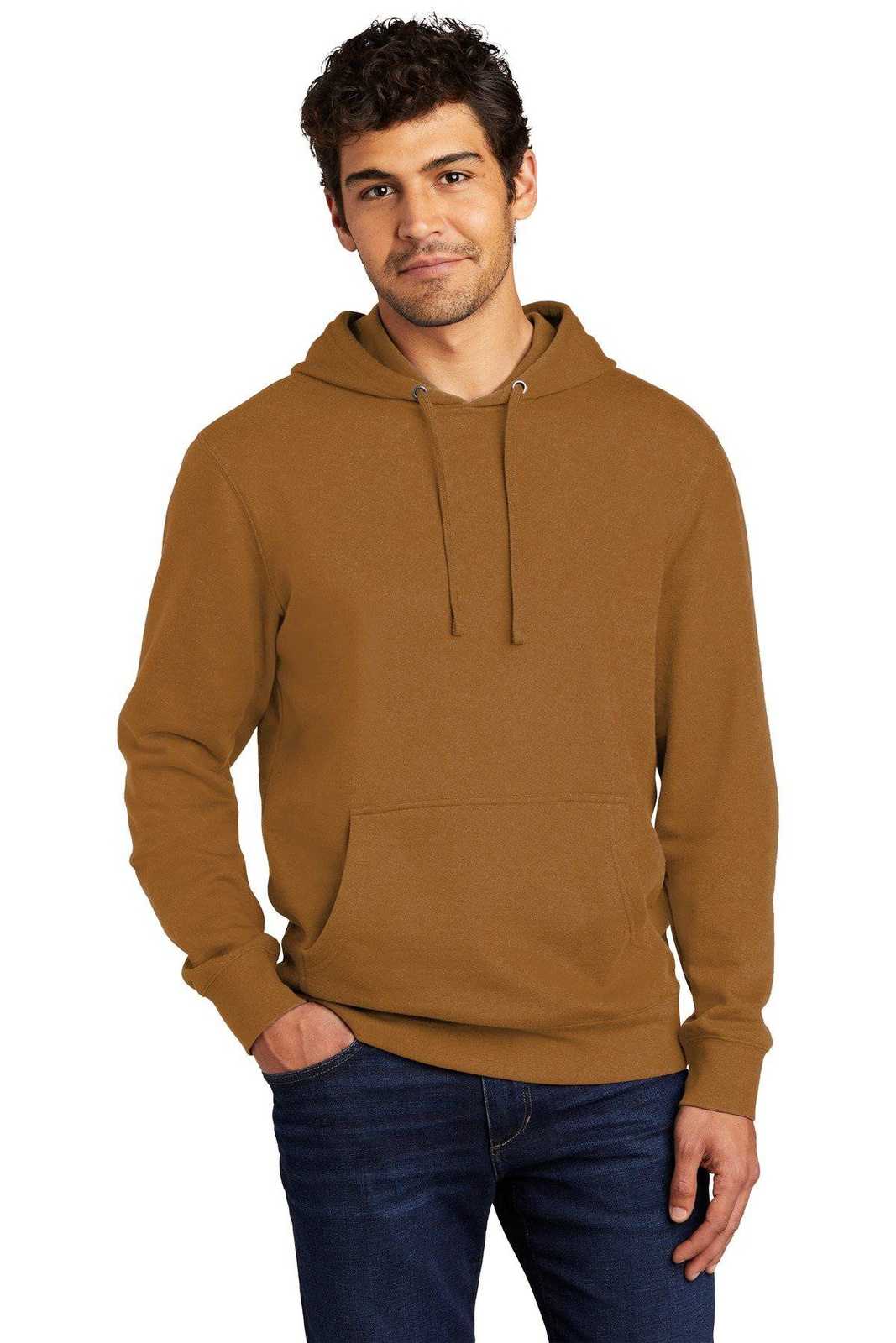 District DT6100 V.I.T.Fleece Hoodie - Duck Brown - HIT a Double - 1