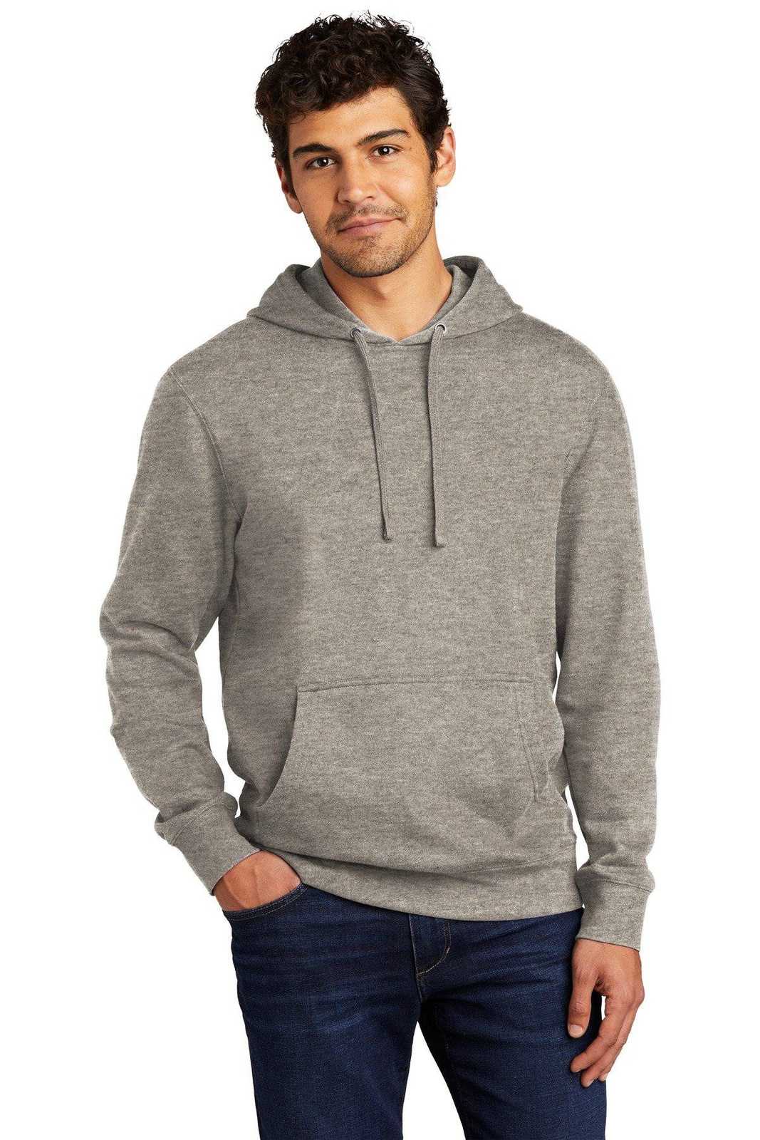 District DT6100 V.I.T.Fleece Hoodie - Gray Frost - HIT a Double - 1