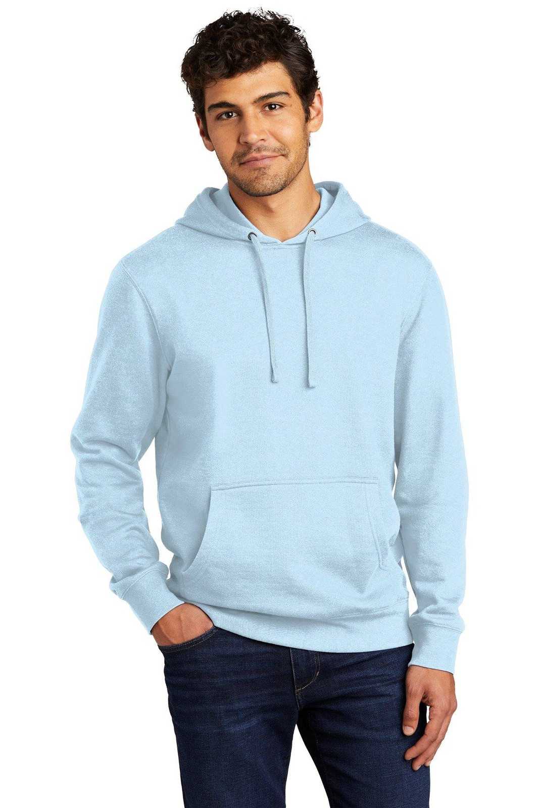 District DT6100 V.I.T.Fleece Hoodie - Ice Blue - HIT a Double - 1