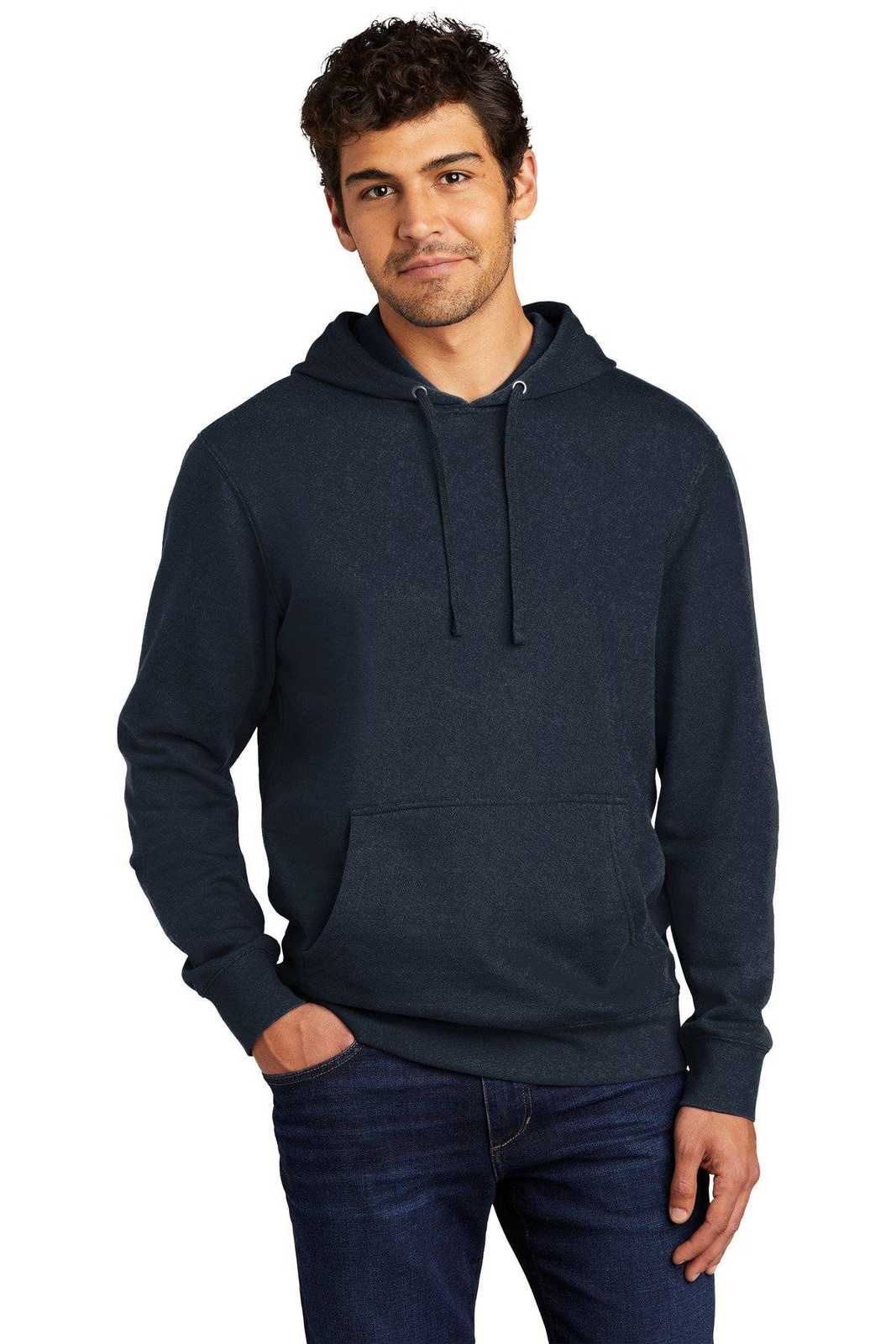 District DT6100 V.I.T.Fleece Hoodie - New Navy - HIT a Double - 1