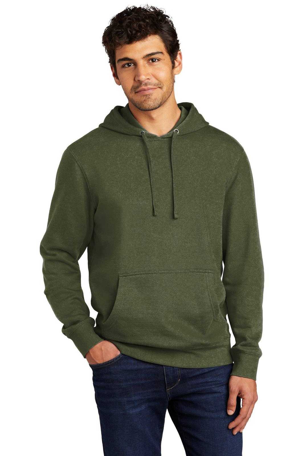 District DT6100 V.I.T.Fleece Hoodie - Olive - HIT a Double - 1