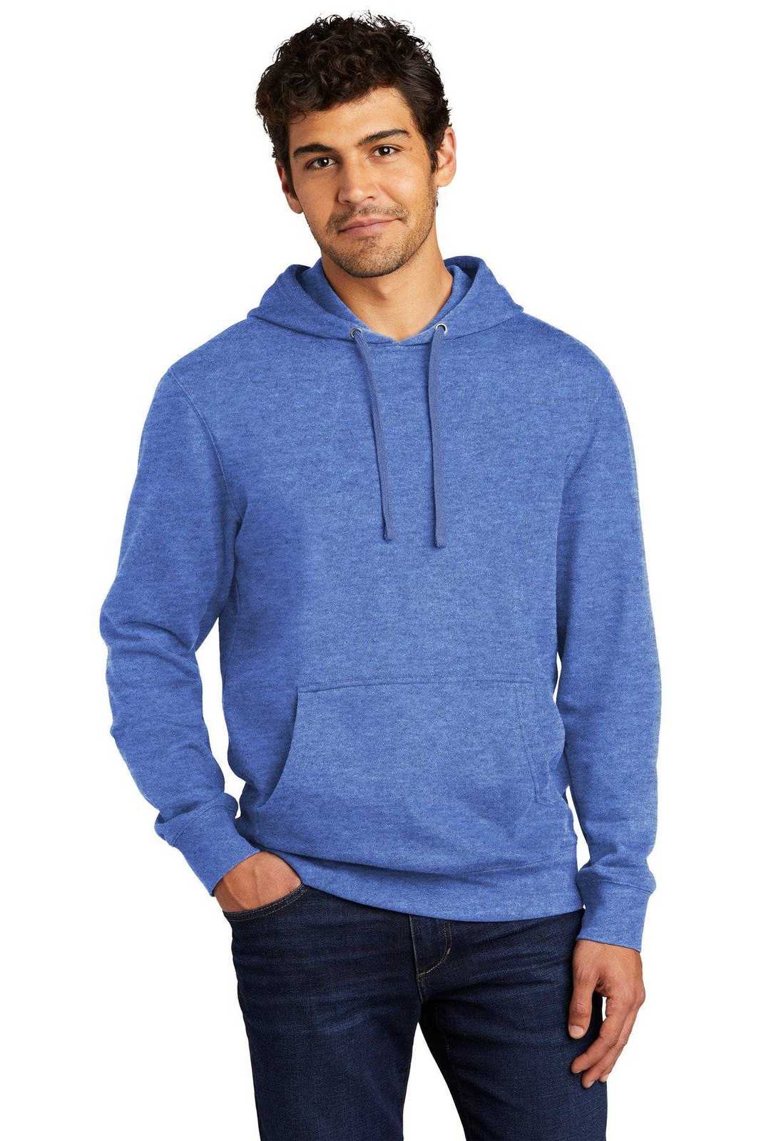 District DT6100 V.I.T.Fleece Hoodie - Royal Frost - HIT a Double - 1