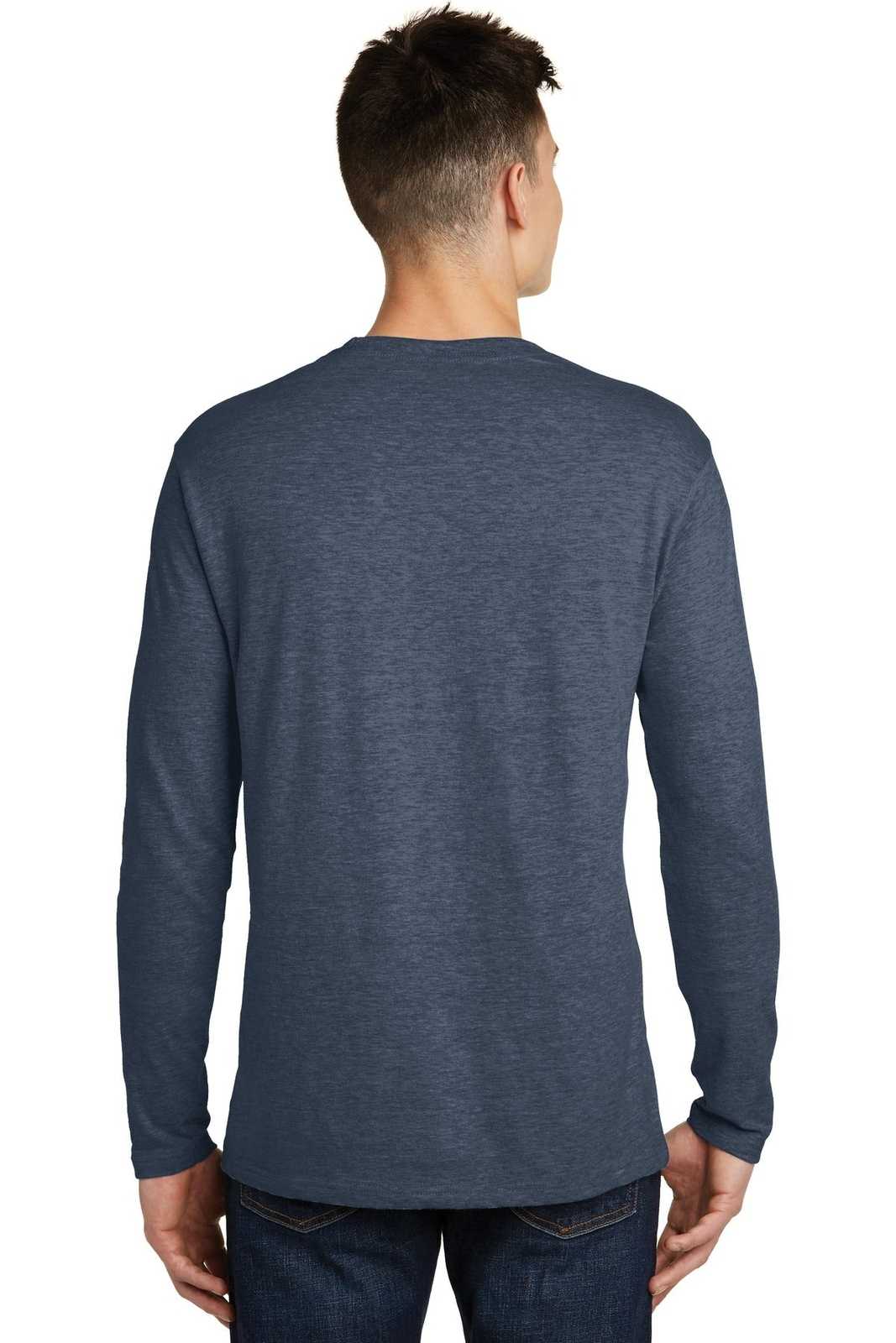 District DT6200 Very Important Tee Long Sleeve - Heathered Navy - HIT a Double - 2