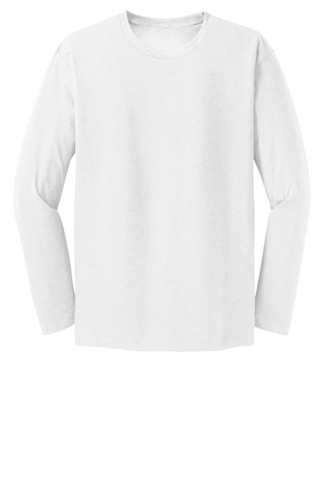 District DT6200 Very Important Tee Long Sleeve - White - HIT a Double - 4