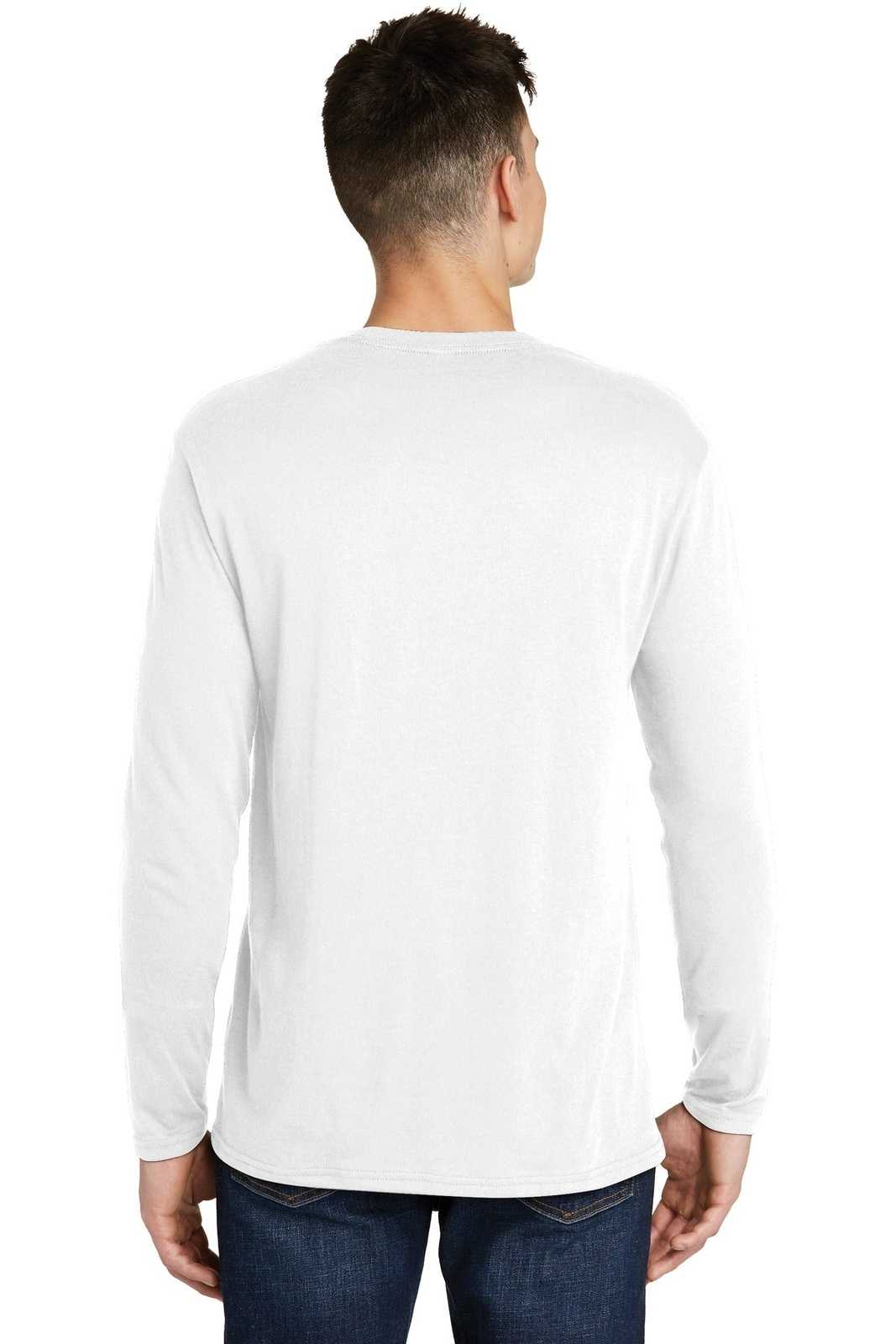 District DT6200 Very Important Tee Long Sleeve - White - HIT a Double - 1