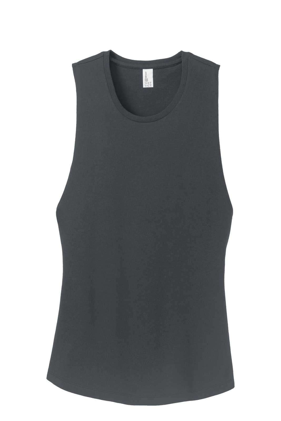 District DT6301 Women&#39;s Fitted V.I.T. Festival Tank - Charcoal - HIT a Double - 4