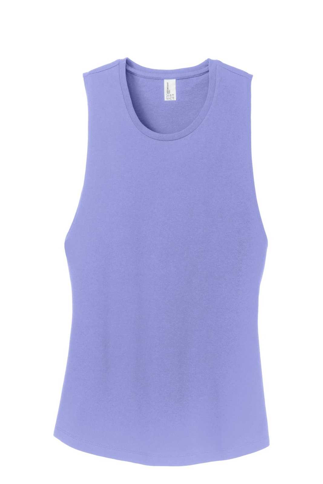 District DT6301 Women&#39;s Fitted V.I.T. Festival Tank - True Violet - HIT a Double - 5