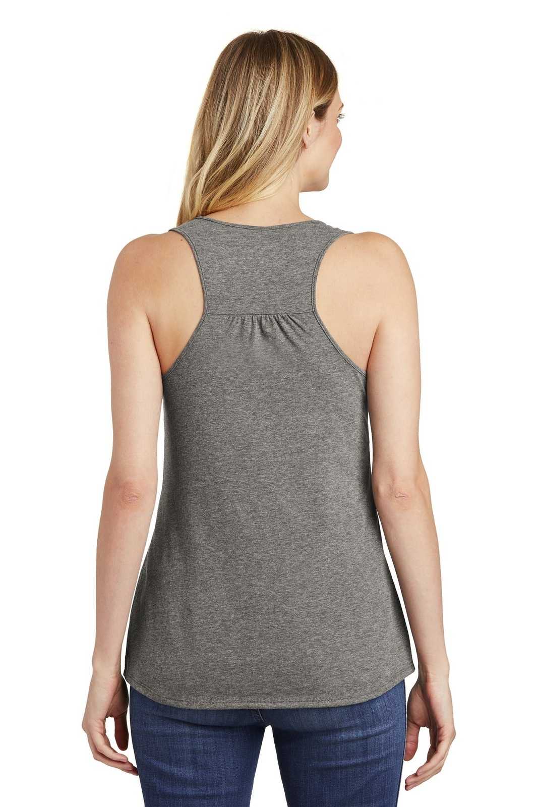 District DT6302 Women&#39;s V.I.T. Gathered Back Tank - Gray Frost - HIT a Double - 2