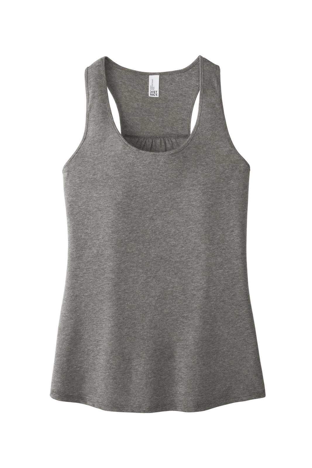 District DT6302 Women&#39;s V.I.T. Gathered Back Tank - Gray Frost - HIT a Double - 5