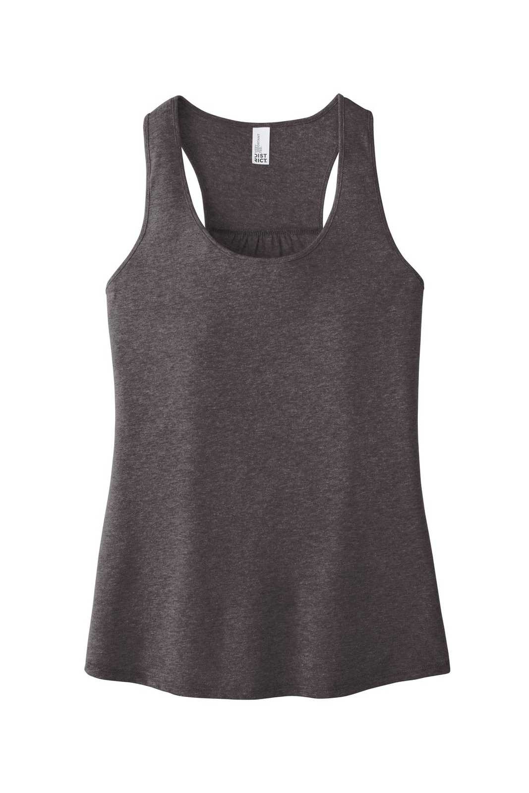 District DT6302 Women&#39;s V.I.T. Gathered Back Tank - Heathered Charcoal - HIT a Double - 5