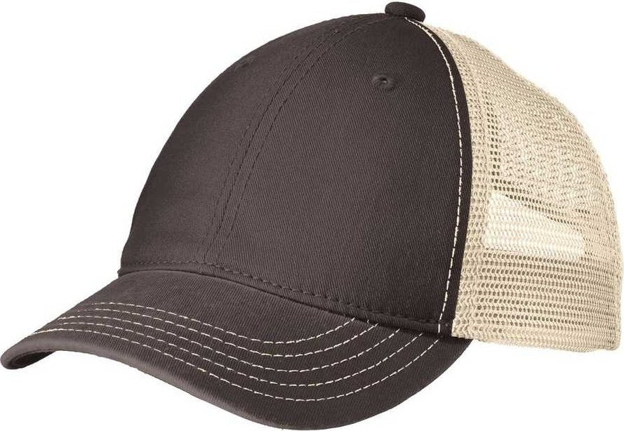 District DT630 Super Soft Mesh Back Cap - Chocolate Brown Stone - HIT a Double - 1