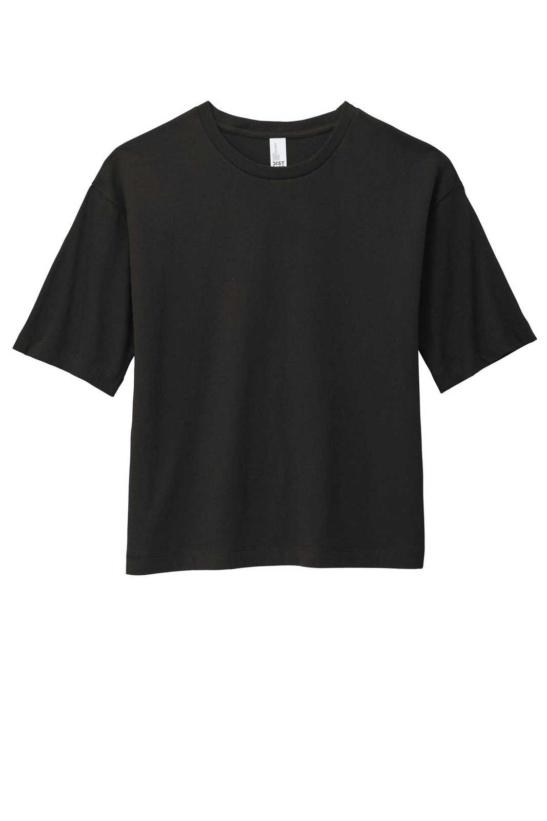 District DT6402 Women&#39;s V.I.T. Boxy Tee - Black - HIT a Double - 5