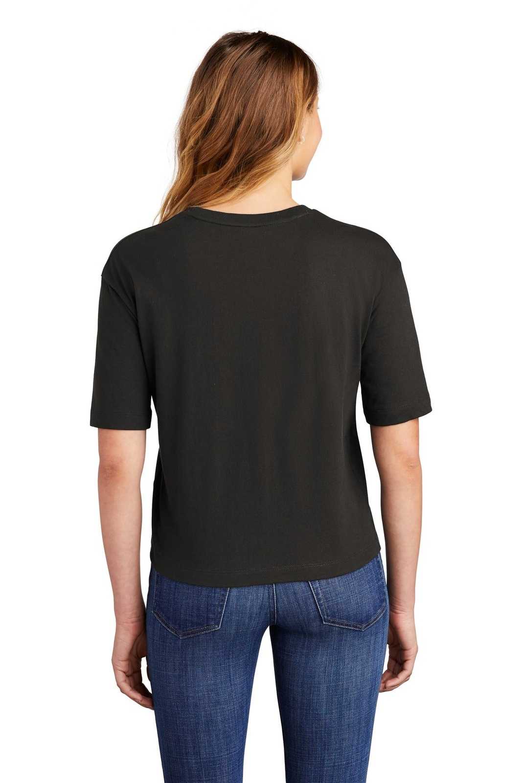District DT6402 Women's V.I.T. Boxy Tee - Black - HIT a Double - 1