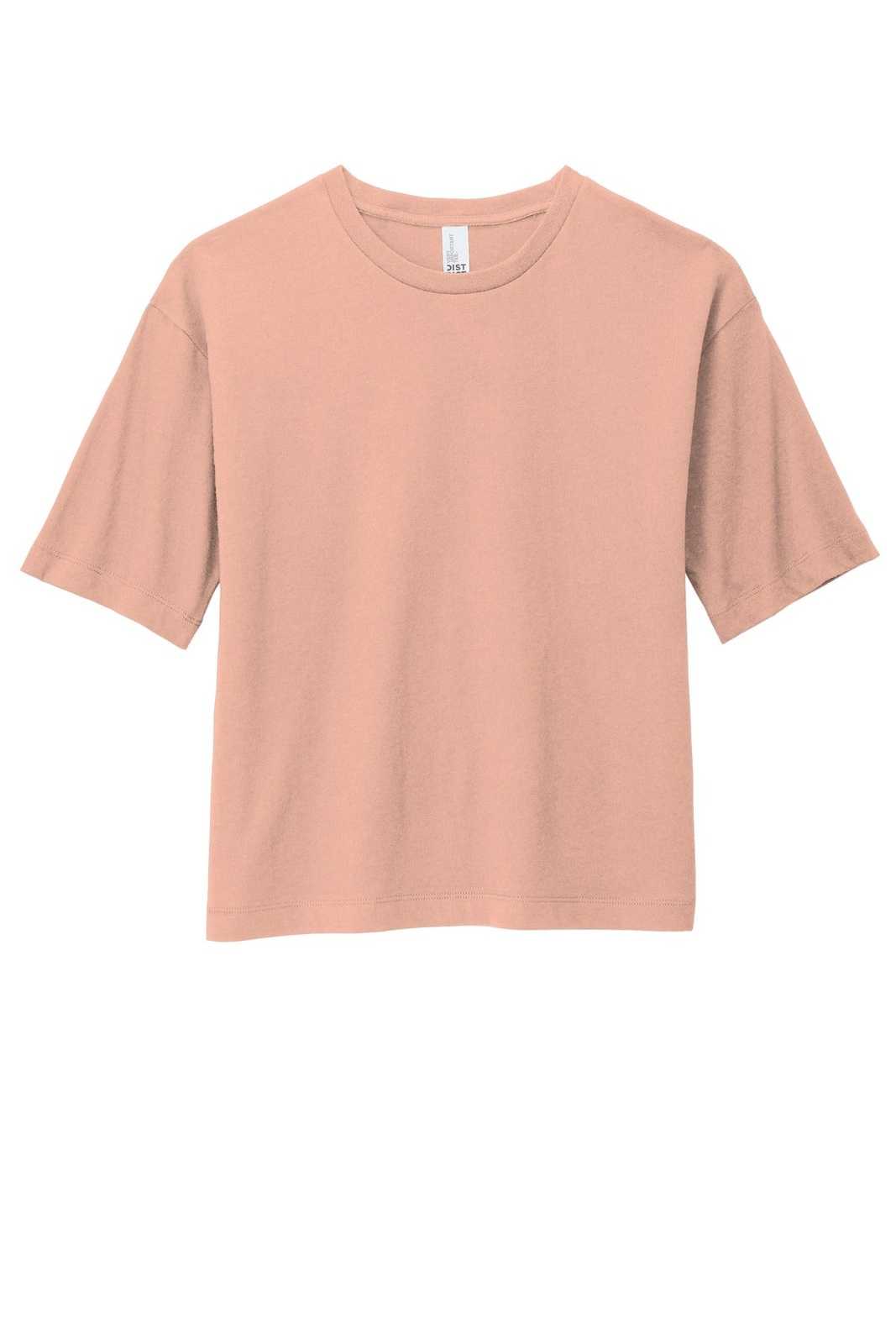 District DT6402 Women&#39;s V.I.T. Boxy Tee - Dusty Peach - HIT a Double - 5