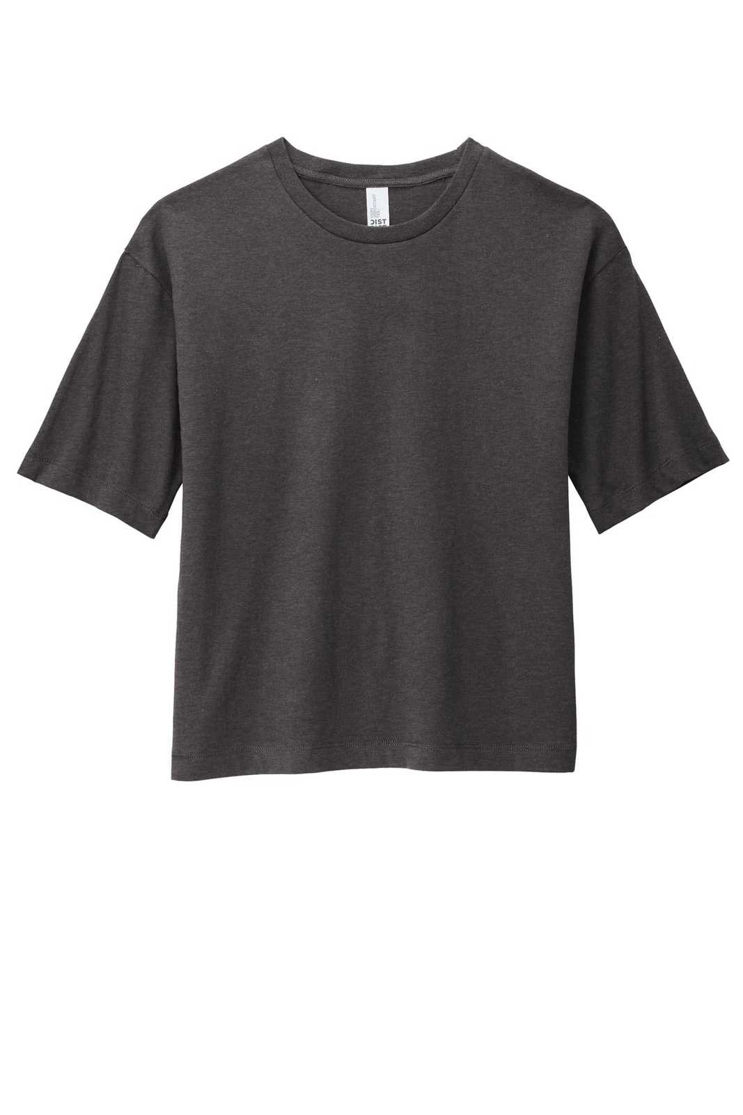 District DT6402 Women&#39;s V.I.T. Boxy Tee - Heathered Charcoal - HIT a Double - 5