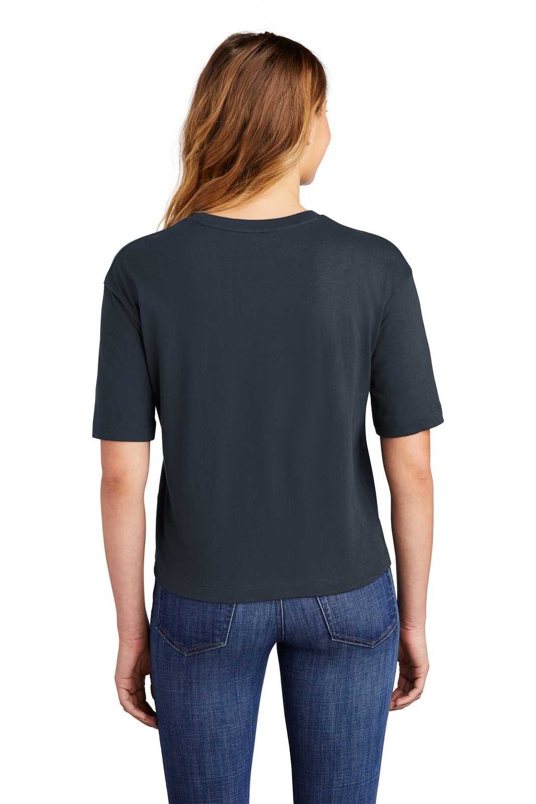 District DT6402 Women's V.I.T. Boxy Tee - New Navy - HIT a Double - 1