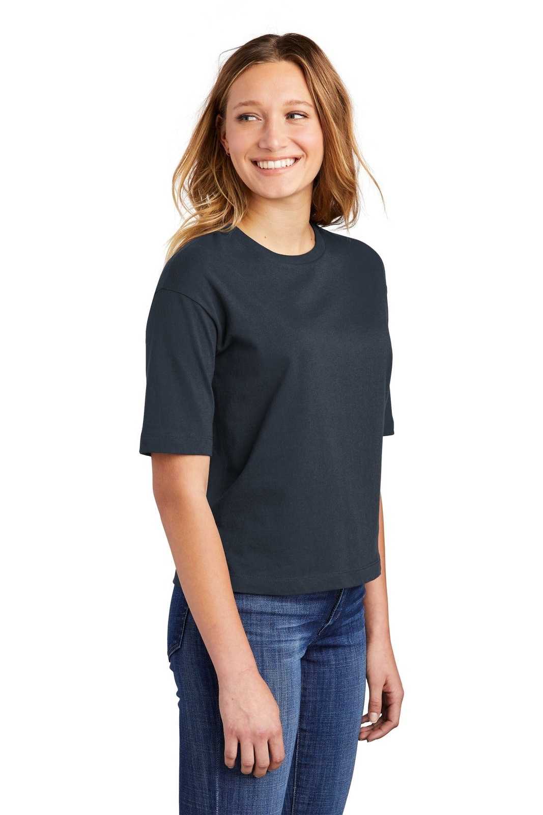 District DT6402 Women&#39;s V.I.T. Boxy Tee - New Navy - HIT a Double - 4