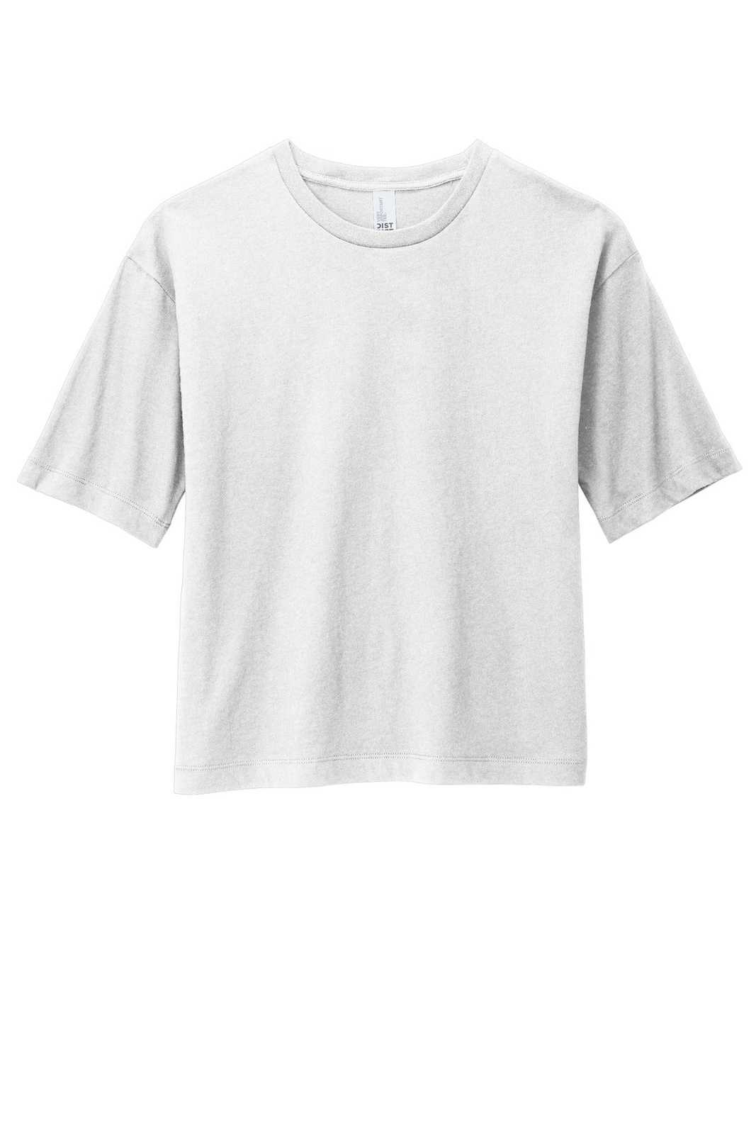 District DT6402 Women&#39;s V.I.T. Boxy Tee - White - HIT a Double - 5