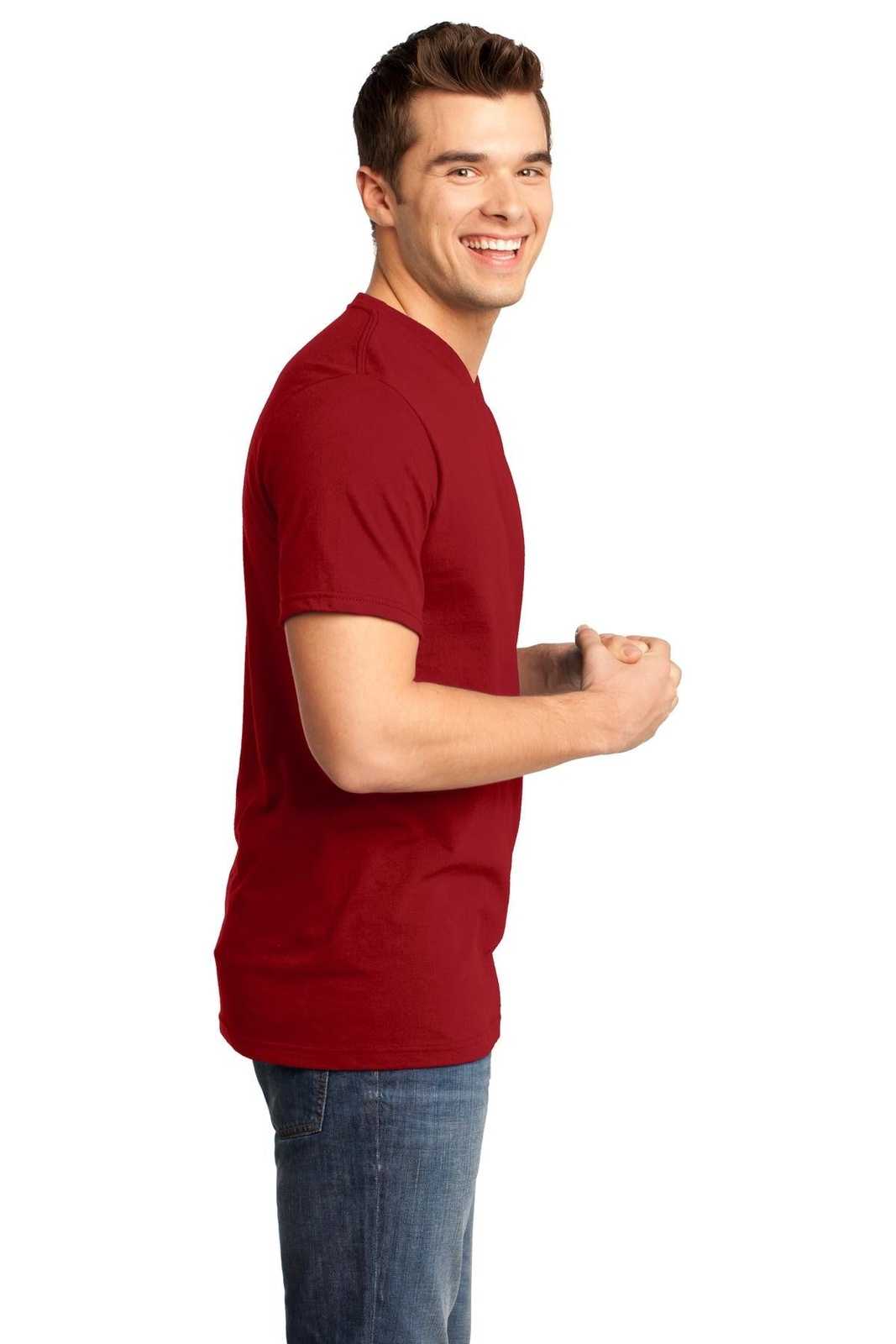 District DT6500 Very Important Tee V-Neck - Classic Red - HIT a Double - 3