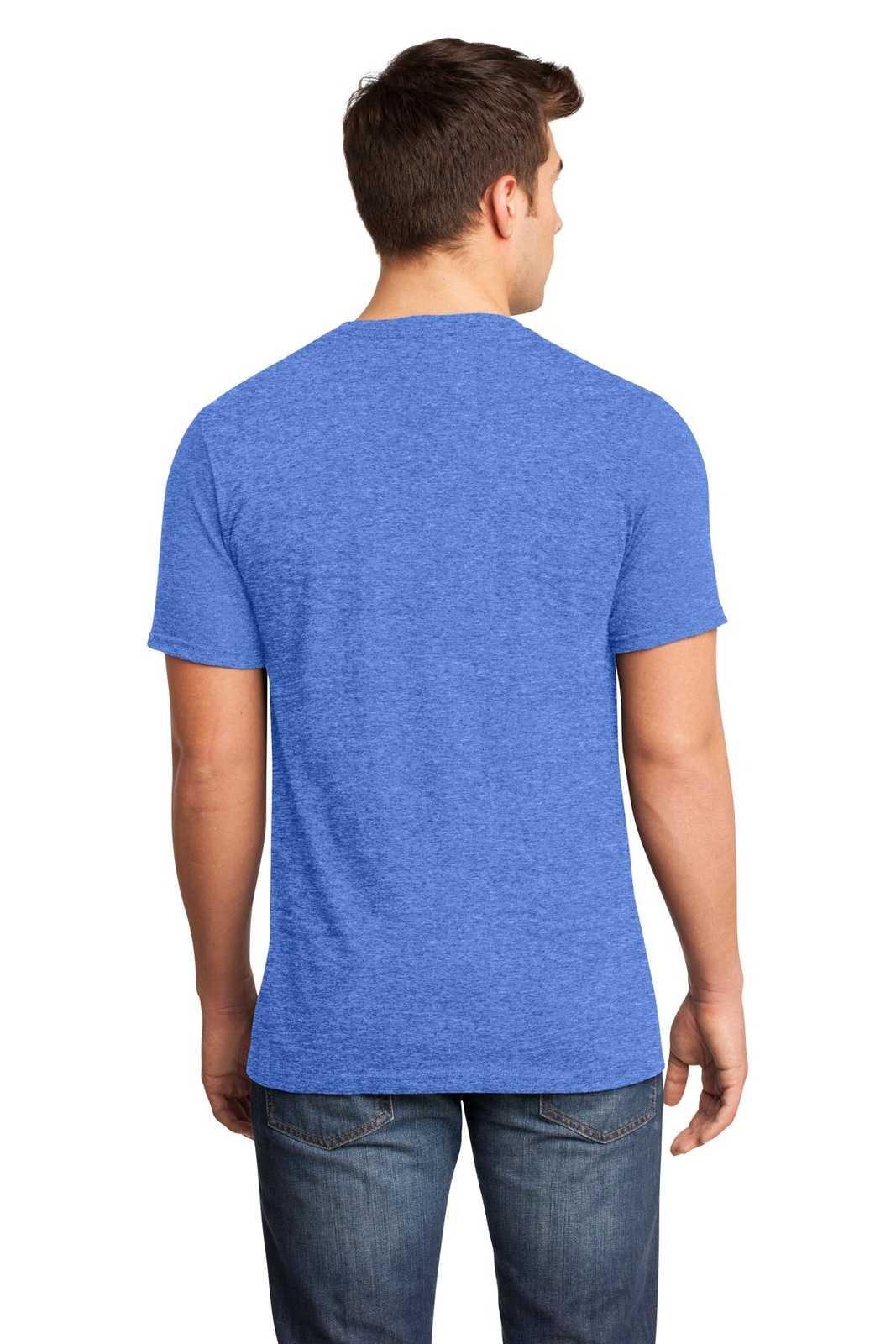 District DT6500 Very Important Tee V-Neck - Heathered Royal - HIT a Double - 2