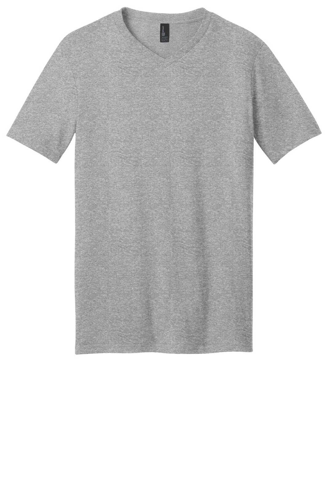 District DT6500 Very Important Tee V-Neck - Light Heather Gray - HIT a Double - 5