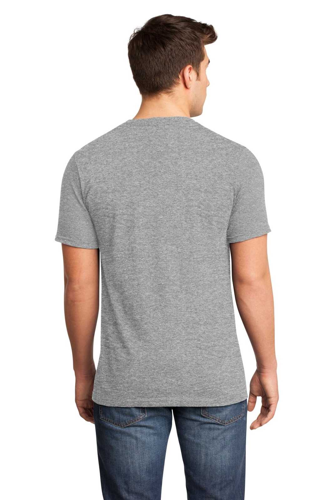 District DT6500 Very Important Tee V-Neck - Light Heather Gray - HIT a Double - 2