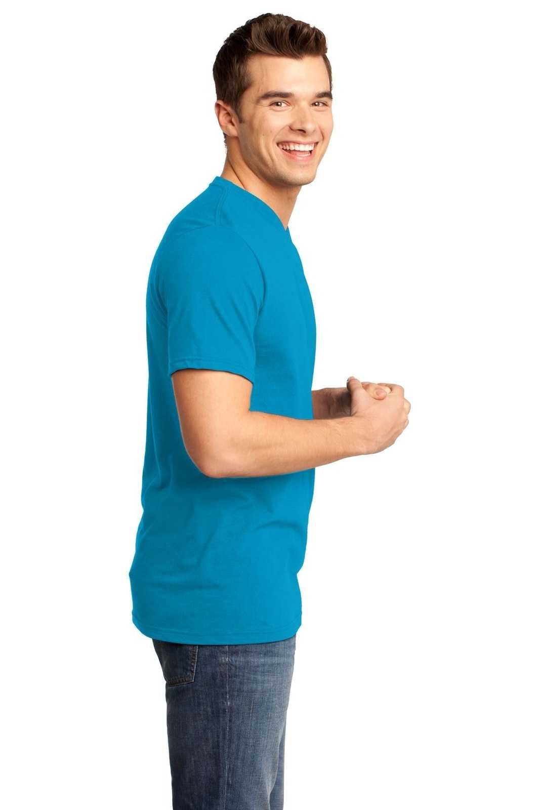 District DT6500 Very Important Tee V-Neck - Light Turquoise - HIT a Double - 3